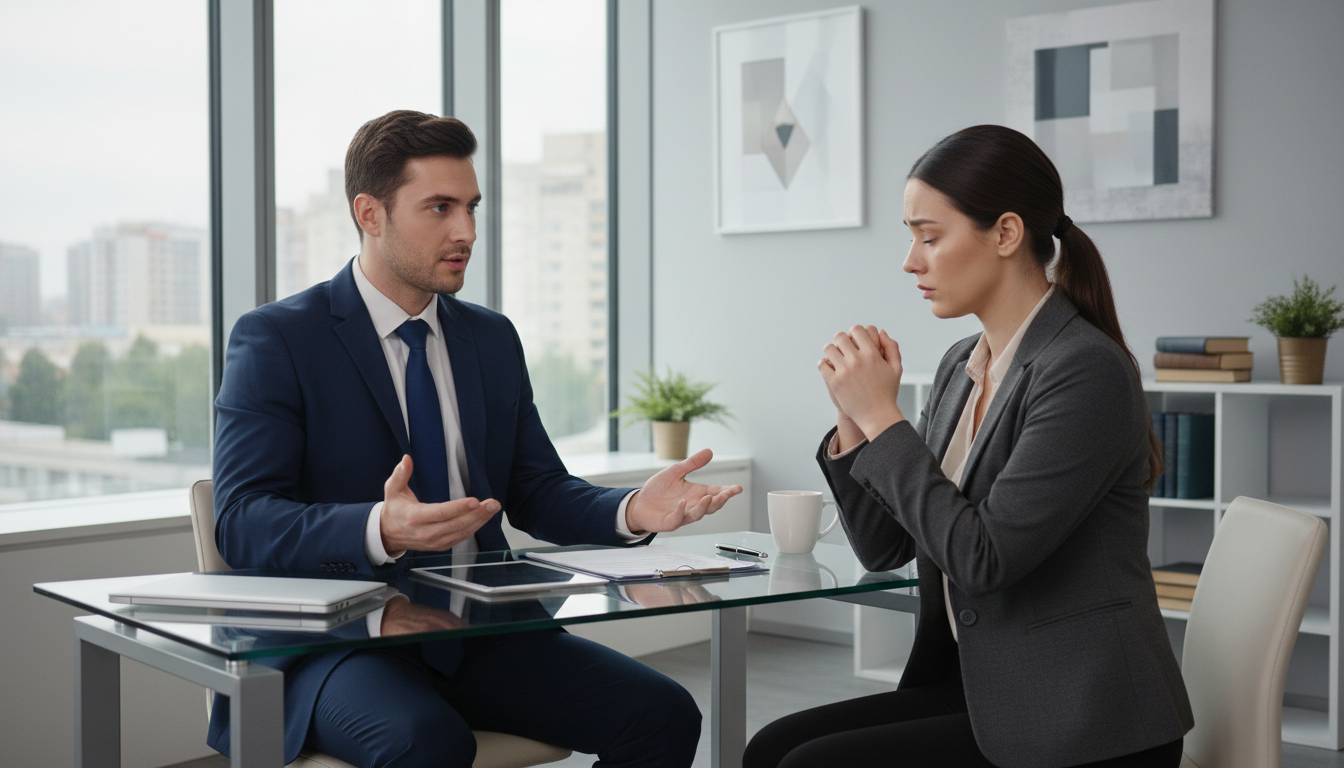 Юрист консультирует должника по вопросам защиты от коллекторов