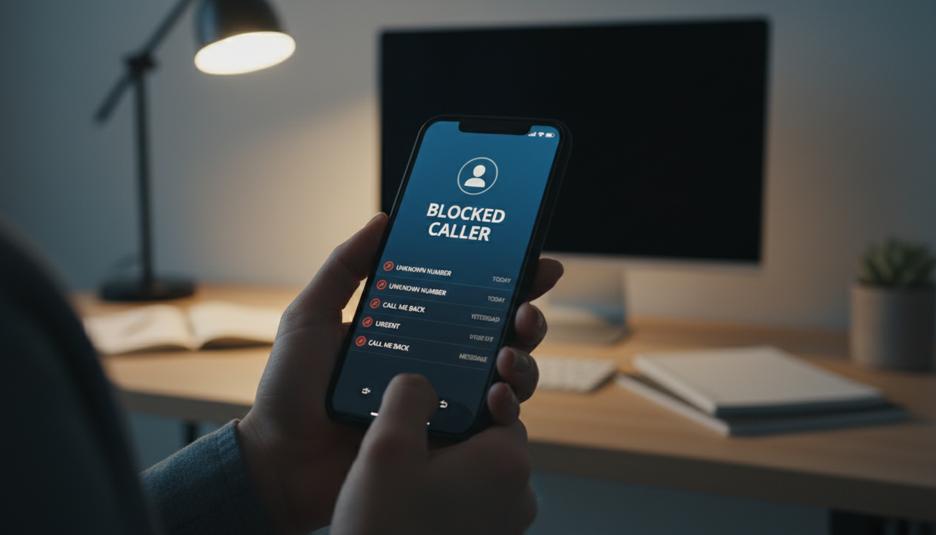 Телефон с заблокированным номером коллектора