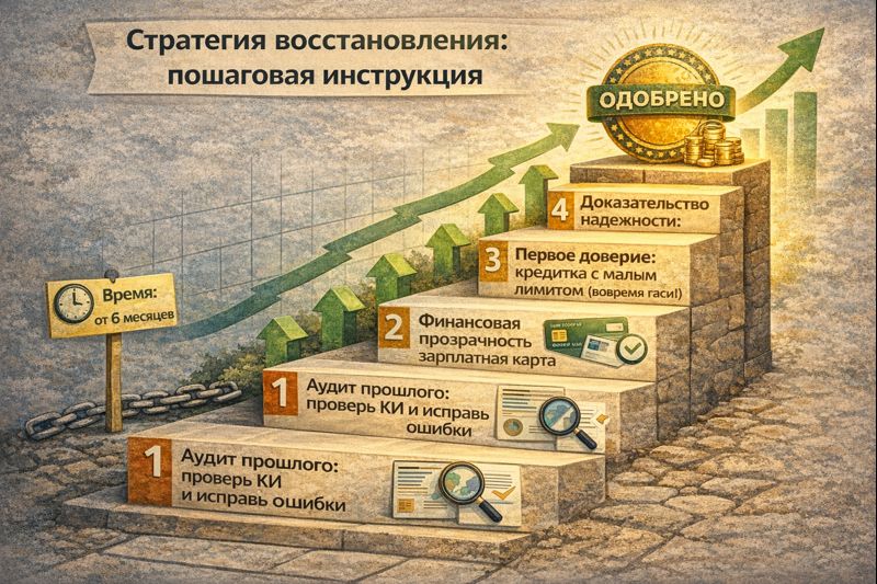 Первое доверие: кредитка с малым лимитом (вовремя гаси!)